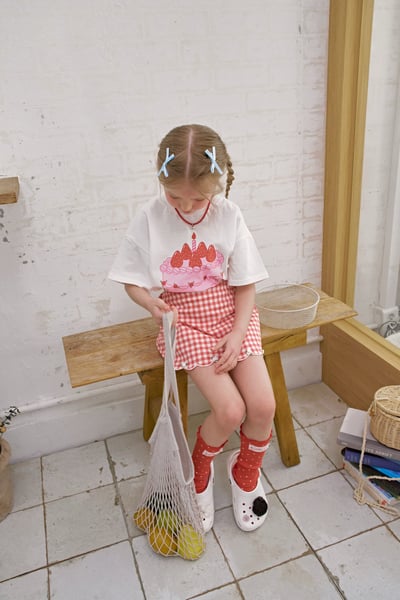 042239花邊格子裙(兩色)3