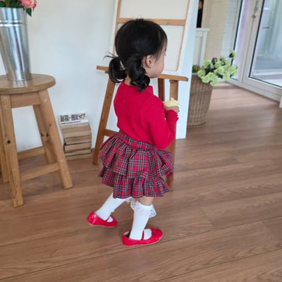 11216格子蛋糕褲裙(兩色)4