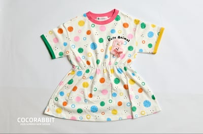 041361彩色圈圈連身裙1