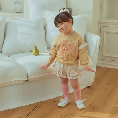 031737花花荷葉短褲(兩色)5