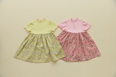 042336花連身裙(兩色)1