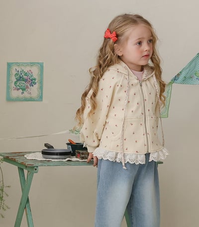 15525花連帽外套B7