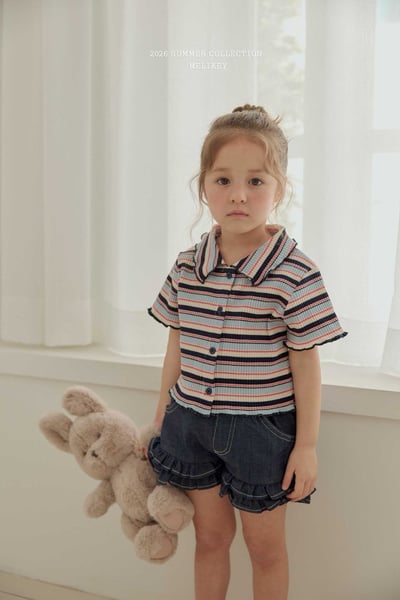 040104翻領條紋上衣(兩色)5