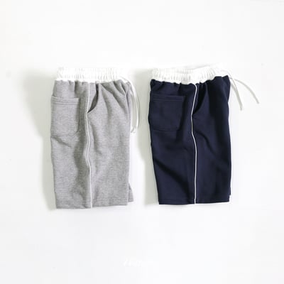 050923側邊線條綁帶短褲(兩色)2