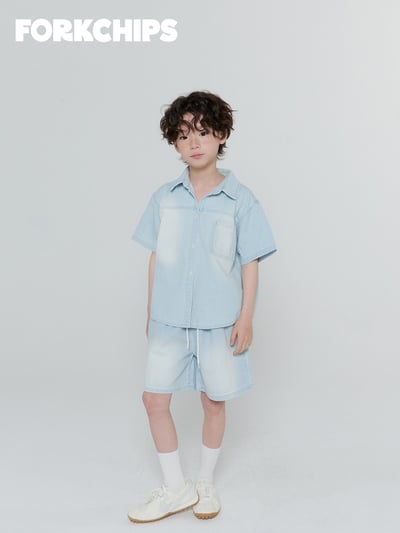 042033翻領刷色上衣(兩色)10