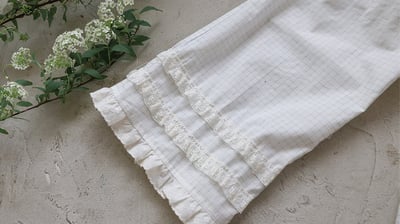 032339格子花邊褲(兩色)3