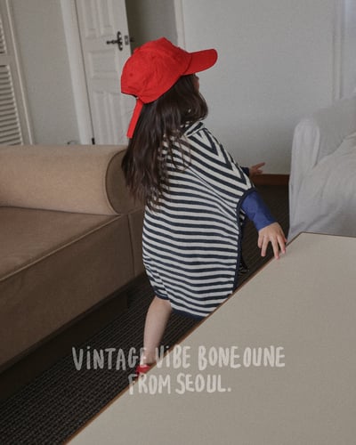 041758狐狸連帽條紋浴袍(兩色)10