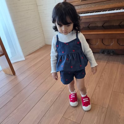 11204愛心牛仔套裝4