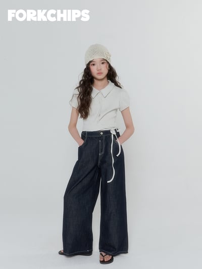 042011翻領綁帶上衣(兩色)12