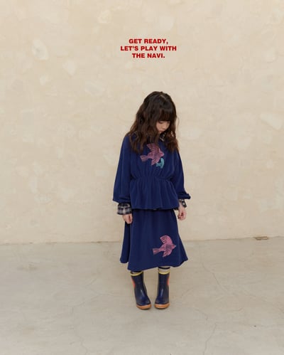 30035手繪小鳥上衣(兩色)4