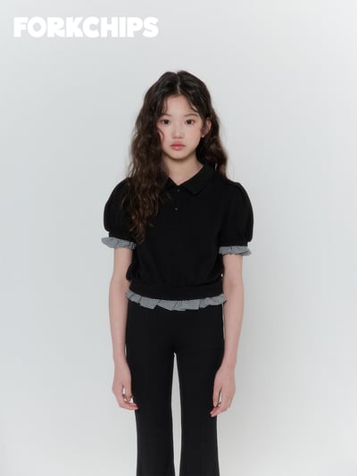 042018翻領格子袖上衣(兩色)12