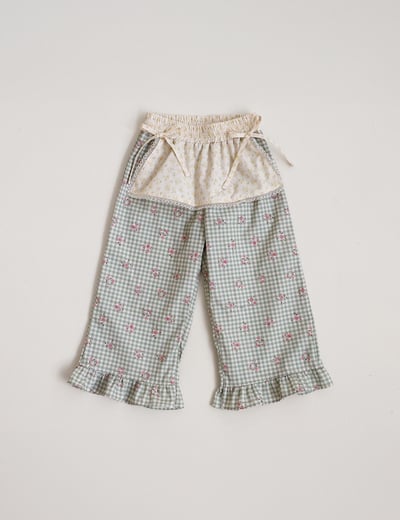 15510鄉村造型格子褲(兩色)4