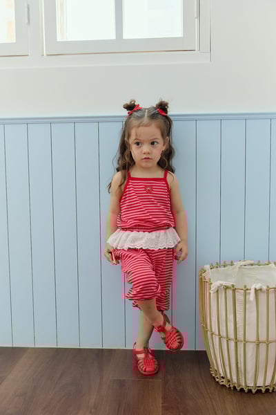 041428條紋背心套裝(兩色)7