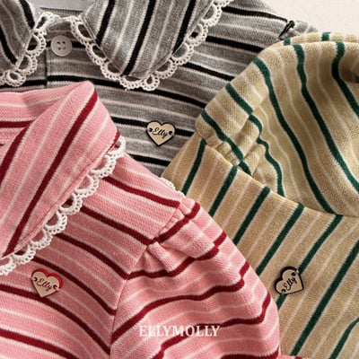 040771翻領條紋上衣(三色)3