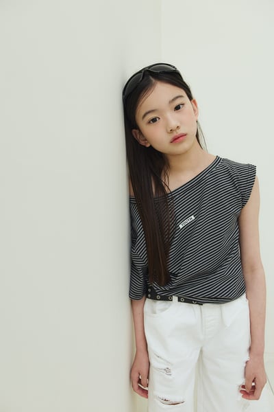 032407英文條紋上衣(兩色)1