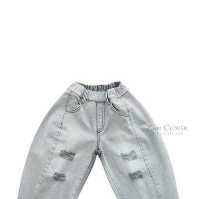 032515淺灰破破牛仔褲2