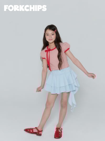 042050條紋綁帶上衣(兩色)12