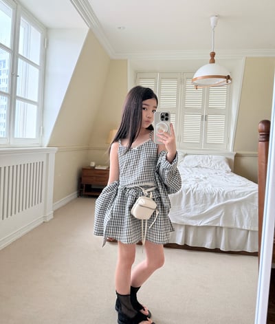 042128綁帶褲裙(兩色)3