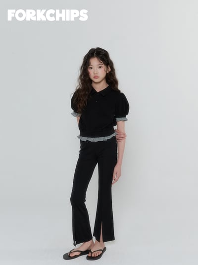 042018翻領格子袖上衣(兩色)8