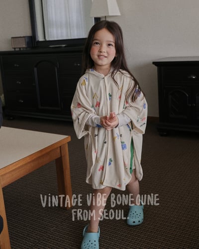 041759花連帽浴袍(兩色)7