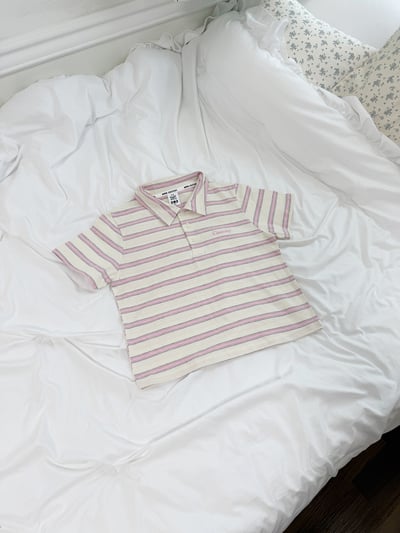 032402翻領條紋上衣(兩色)3