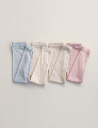 15513下擺小花直紋內搭褲(四色)1