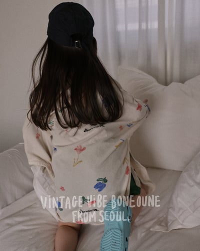 041759花連帽浴袍(兩色)11