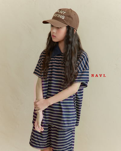 041507翻領條紋上衣(兩色)11