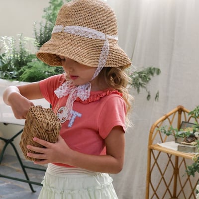 032335荷葉領圖樣上衣(四色)16