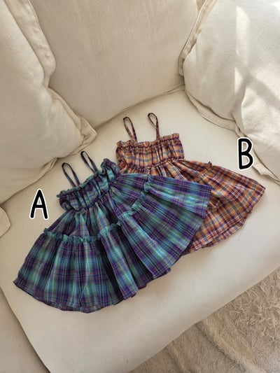 032609格子背心裙(兩色)1
