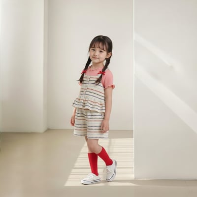 042338親子條紋短褲5