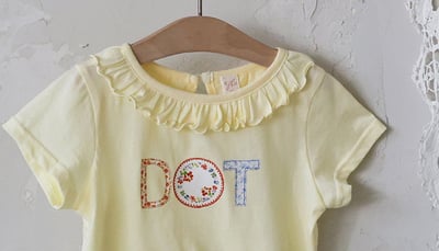 032335荷葉領圖樣上衣(四色)3