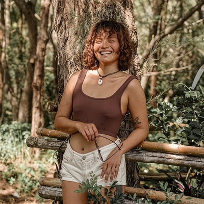 Oya Ocean 毛利彎勾項鍊 - 紋路款2