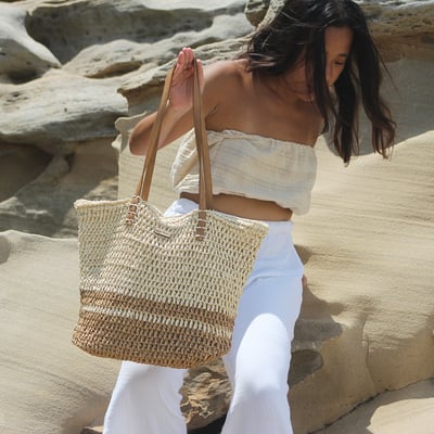 Oya Ocean 手工草編托特包4