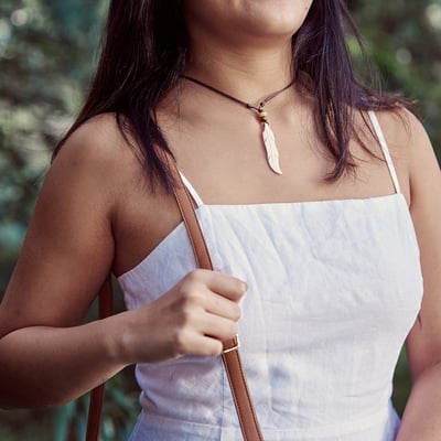 Oya Ocean 羽毛項鍊:自由之翼5