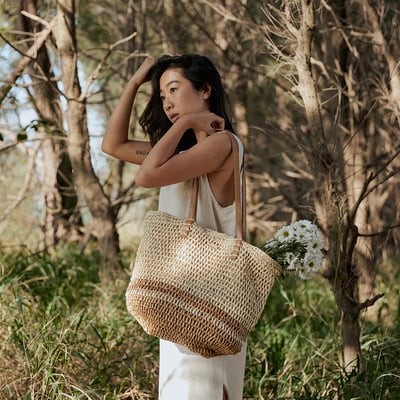 Oya Ocean 手工草編托特包1