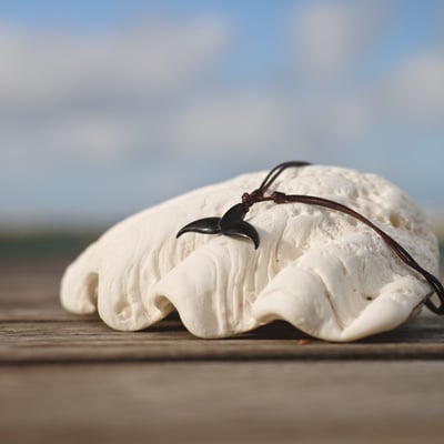 OyaOcean 鯨魚尾項鍊 - 大海守護神(牛角黑)2