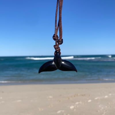 OyaOcean 鯨魚尾項鍊 - 大海守護神(牛角黑)4