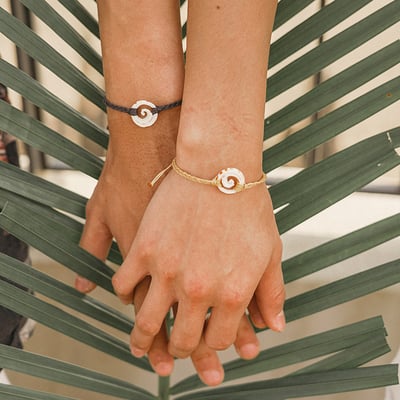 海浪貝殼手繩(2色)1