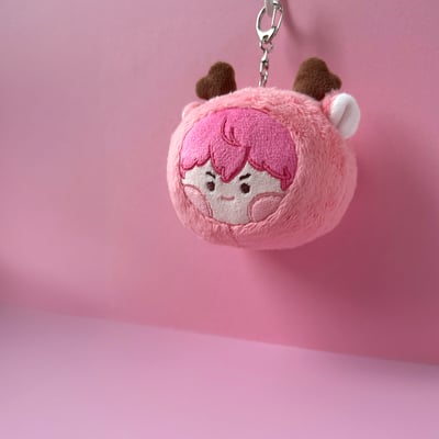 粉色雄鹿 糰子吊飾2