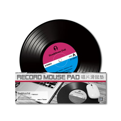 HeadphoneDog｜DJ唱片造型滑鼠墊1