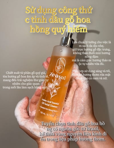 Bộ sản phẩm làm sạch cho người có ngân sách nhỏ: Sữa rửa mặt tinh dầu gỗ hoa lì (2 chai)2