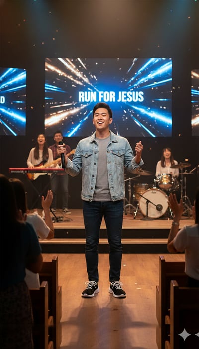 炫彩系列創意運動鞋-翼行恩典-Run for Jesus-磐石棕5