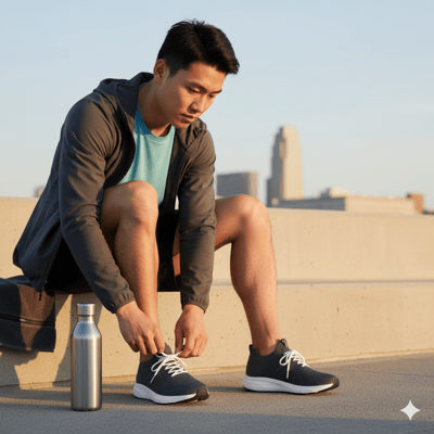 炫彩系列創意運動鞋-墨影行者2