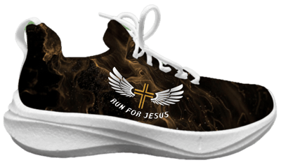 炫彩系列創意運動鞋-翼行恩典-Run for Jesus-磐石棕1