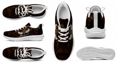 炫彩系列創意運動鞋-翼行恩典-Run for Jesus-磐石棕3