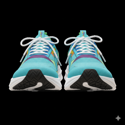 炫彩系列創意運動鞋-稜光霓虹6