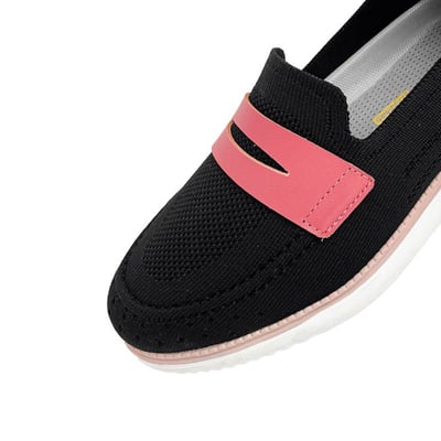 作詞家系列高彈紗四季女鞋- 黑/玫紅4