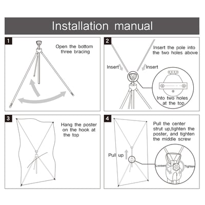 歐式X型鋁合金伸縮架6