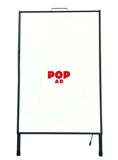 60*90 LED燈箱+A型鐵架(附插頭，電壓110V/220V)1